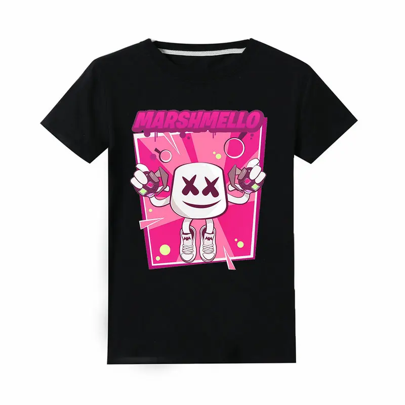 2019 New Marshmello Dj Music Kids T Shirt 100% cotton T-shirt Boy Girls Top 3D printed short-sleeved crew neck T-shirt Summer
2019 New Marshmello Dj Music Kids T Shirt 100% cotton T-shirt Boy Girls Top 3D printed short-sleeved crew neck T-shirt Summer