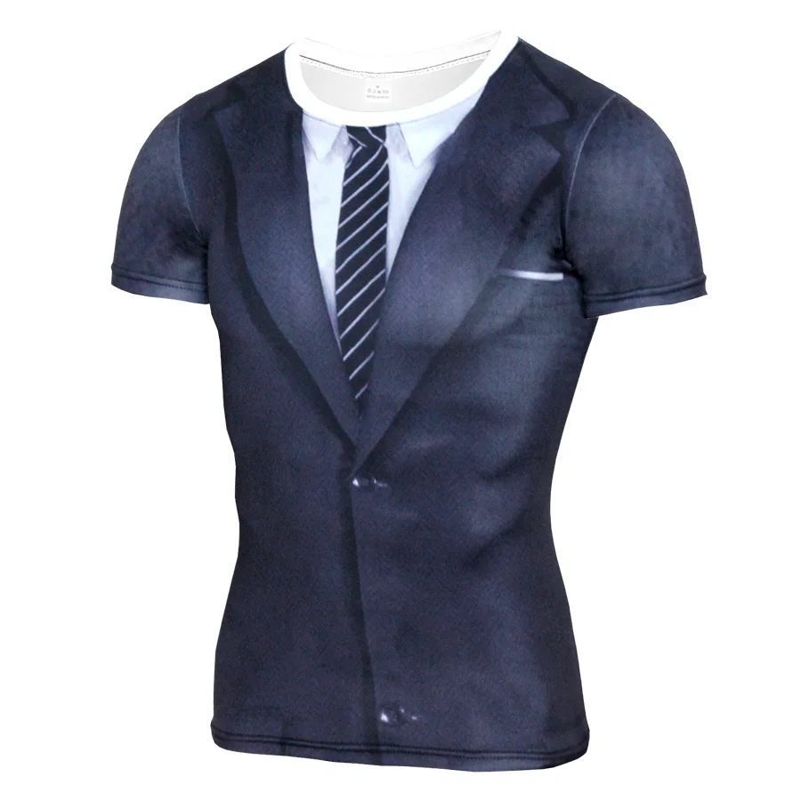Hot Sale 3D T Shirt Men Fake Suit Uniform Print Short Sleeve Compression Shirt Skin Tight O-Neck Casual Funny T Shirts Tops
Hot Sale 3D T Shirt Men Fake Suit Uniform Print Short Sleeve Compression Shirt Skin Tight O-Neck Casual Funny T Shirts Tops