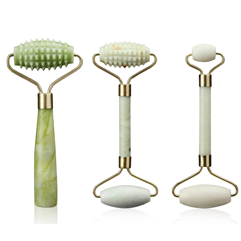 Natural Jade Stone Roller Face Massager Portable Facial Relaxation Slimming Lift Anti Wrinkle Double Head Massager Makeup Tools
Natural Jade Stone Roller Face Massager Portable Facial Relaxation Slimming Lift Anti Wrinkle Double Head Massager Makeup Tools