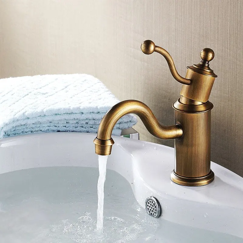 

antique bronze bathroom faucet basin mixer tap antique brass tap teapot basin faucet