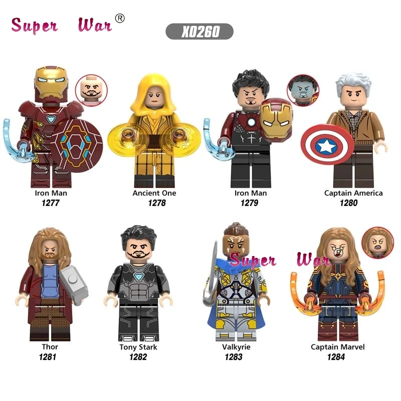 1Set Marvel Comics Series 4 Endgame Avengers IronMan Thor Captain America Ancient One Valkyrie building blocks toys for children
1Set Marvel Comics Series 4 Endgame Avengers IronMan Thor Captain America Ancient One Valkyrie building blocks toys for children