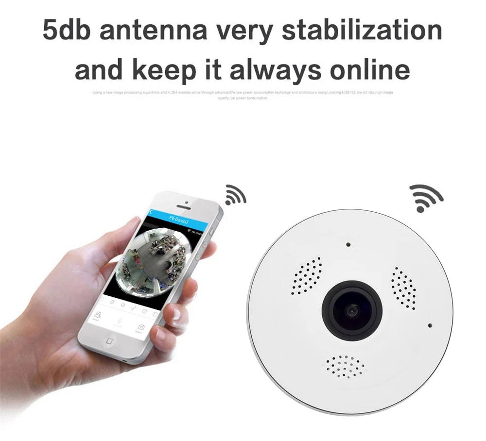 HD 960P Wireless VR Panoramic Camera 360 Degree WIFI IP Camera Fisheye CCTV Video Baby Monitor Surveillance Camera Night Vision (11)