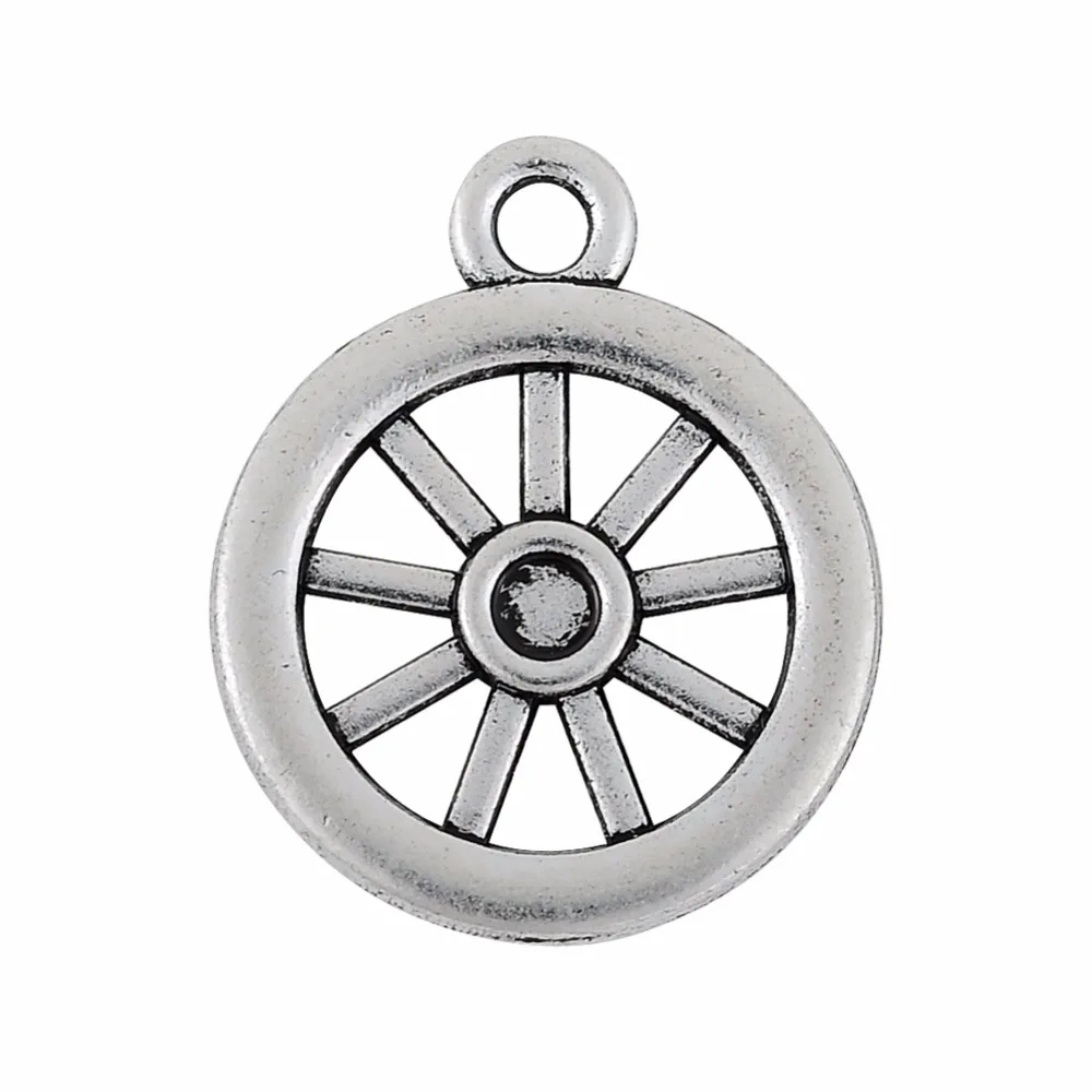 Skyrim 20pcs Antique Silver Plated Wagon Truck Wheel Charms Round Hollow Pendant Metal Crafts For Jewelry Making DIY Accessories
Skyrim 20pcs Antique Silver Plated Wagon Truck Wheel Charms Round Hollow Pendant Metal Crafts For Jewelry Making DIY Accessories