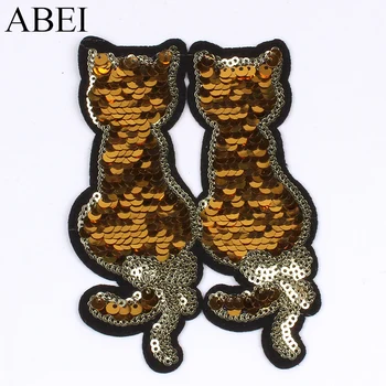 5pcs/lot Two Way Reversible Cat Stickers Sew On T Shirt Pants Jeans Coat Patches Iron On Clothing Appliques DIY Punk Rock Badge
5pcs/lot Two Way Reversible Cat Stickers Sew On T Shirt Pants Jeans Coat Patches Iron On Clothing Appliques DIY Punk Rock Badge