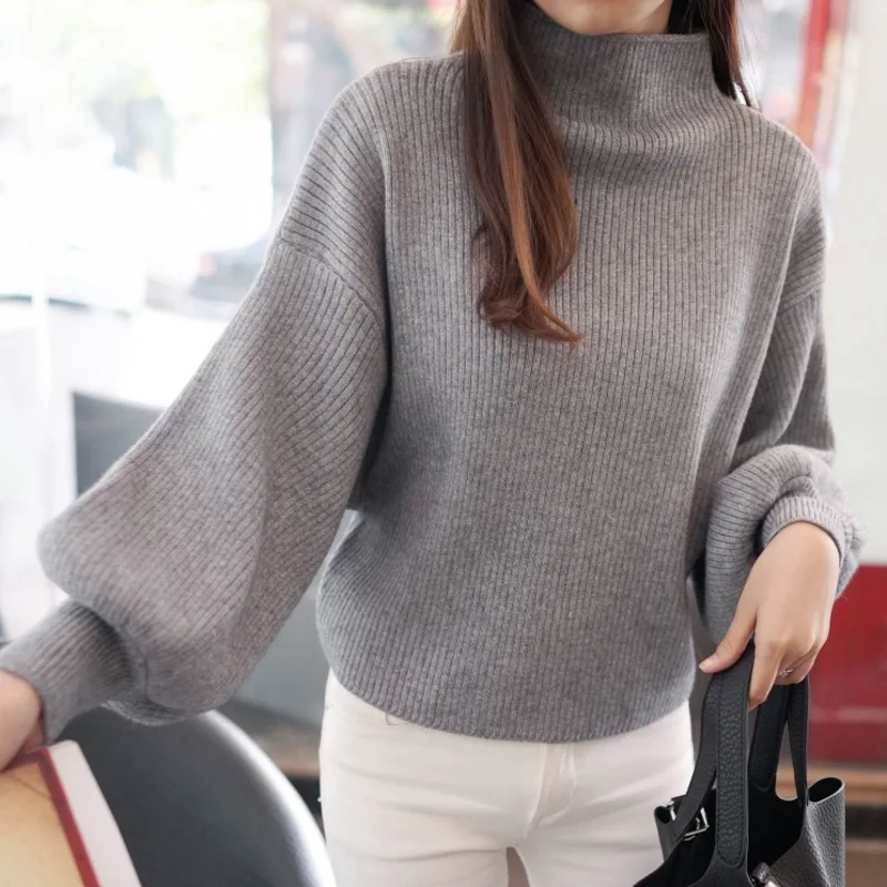 Autumn Winter Women Sweaters Fashion Turtleneck Batwing Sleeve Pullovers Loose Knitted Sweaters Female Jumper Tops
Autumn Winter Women Sweaters Fashion Turtleneck Batwing Sleeve Pullovers Loose Knitted Sweaters Female Jumper Tops