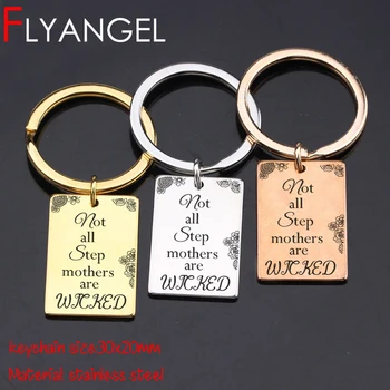 FLYANGEL Stepmother Keychain Engraved Not All Step Mothers Are Wicked Cute Car Key Tag Key Holder Gifts For Stepmother Keyring
FLYANGEL Stepmother Keychain Engraved Not All Step Mothers Are Wicked Cute Car Key Tag Key Holder Gifts For Stepmother Keyring