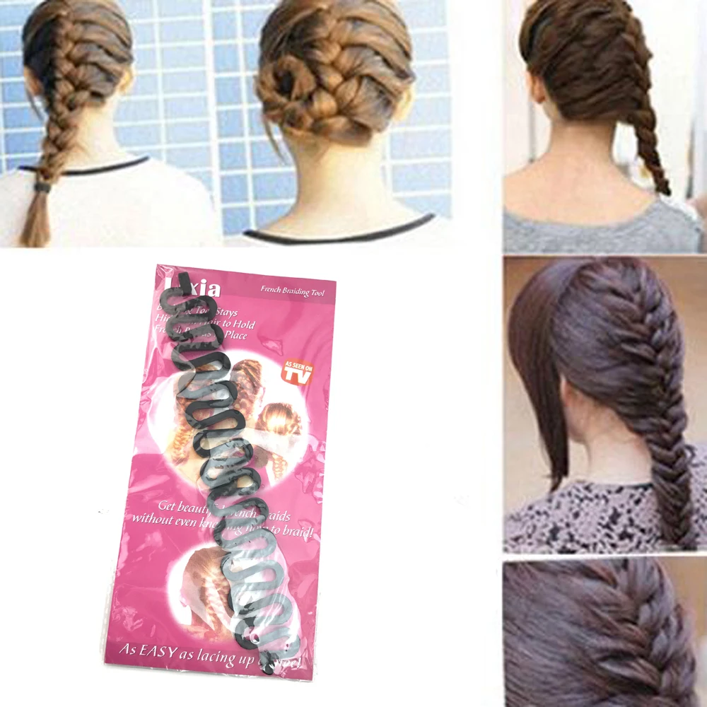 Fashion Women Lady French Hair Braiding Braider Tool Roller Roller Hook With Magic hair 2016 hot saleTwist Styling Bun Maker
Fashion Women Lady French Hair Braiding Braider Tool Roller Roller Hook With Magic hair 2016 hot saleTwist Styling Bun Maker