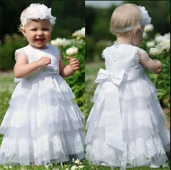 Popular Flower Girl Dress with White Soft Lace Bow Tiered Cute Princess Dress First Communion Gowns Any Size and Any Color
Popular Flower Girl Dress with White Soft Lace Bow Tiered Cute Princess Dress First Communion Gowns Any Size and Any Color