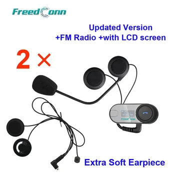 2PCS FreedConn TCOM-SC W/Screen Bluetooth Motorcycle Helmet Intercom Headset with FM radio +Soft Earpiece
2PCS FreedConn TCOM-SC W/Screen Bluetooth Motorcycle Helmet Intercom Headset with FM radio +Soft Earpiece