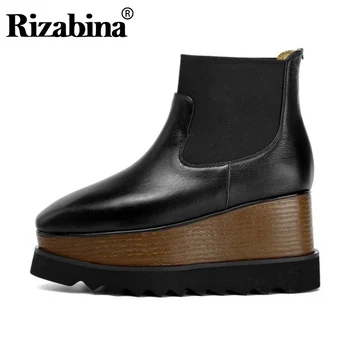 RIZABINA Women Real Leather High Heels Ankle Boots Daily Casual Platform Short Boots Wedges Fashion Botas Footwear Size 33-42
RIZABINA Women Real Leather High Heels Ankle Boots Daily Casual Platform Short Boots Wedges Fashion Botas Footwear Size 33-42