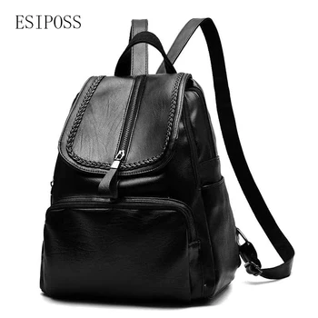 Esiposs female Rotro Backpack Women PU Leather Bag Women Bag Small Women Backpack Mochila Feminina School Bags for Teenagers
Esiposs female Rotro Backpack Women PU Leather Bag Women Bag Small Women Backpack Mochila Feminina School Bags for Teenagers