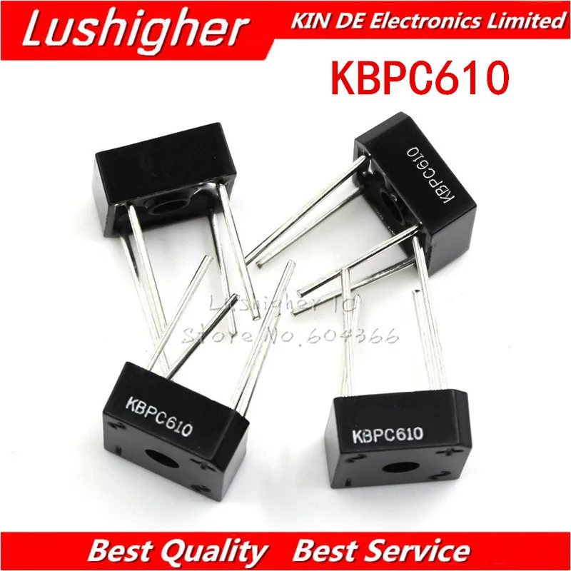 5PCS KBPC610 BR610 DIODE BRIDGE 1000V 6A BR-6 bridge rectifier new original free shipping
5PCS KBPC610 BR610 DIODE BRIDGE 1000V 6A BR-6 bridge rectifier new original free shipping
