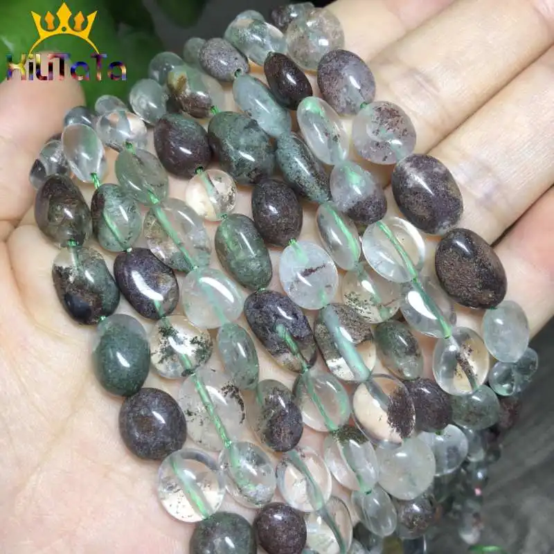 8-10mm Irregular Genuine Green Ghost Quartz Beads Natural Loose Spacer Stone Beads For Jewelry Making DIY Bracelet Necklace 15''
8-10mm Irregular Genuine Green Ghost Quartz Beads Natural Loose Spacer Stone Beads For Jewelry Making DIY Bracelet Necklace 15''