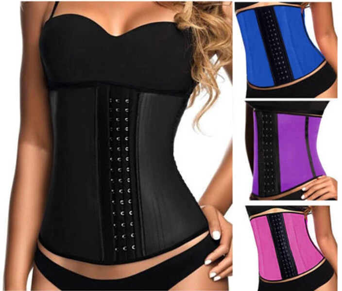 Women natural rubber Corset Waist Trainer Cincher Women latex Waist Corsets steel bones hot shapers
Women natural rubber Corset Waist Trainer Cincher Women latex Waist Corsets steel bones hot shapers