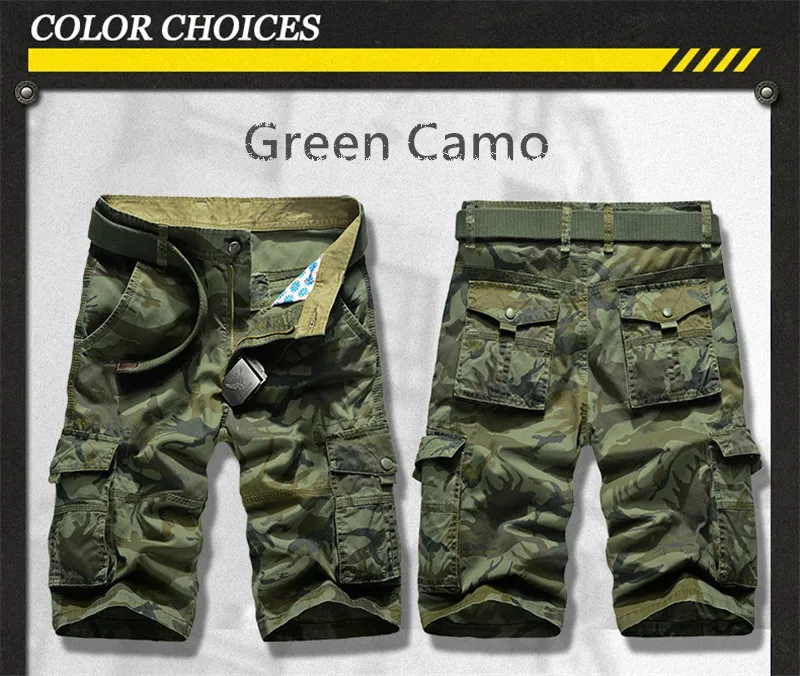 BSETHLRA 2018 New Cargo Shorts Men Summer Top Design Camouflage Military Casual Shorts Homme Cotton Fashion Brand Clothing 6