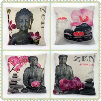 Maiyubo Buddha Cushion Cover with Europe Style Letters Waist Car Pillow Decorative Thailand Art Throw Pillow Case for Sofa PC496
Maiyubo Buddha Cushion Cover with Europe Style Letters Waist Car Pillow Decorative Thailand Art Throw Pillow Case for Sofa PC496