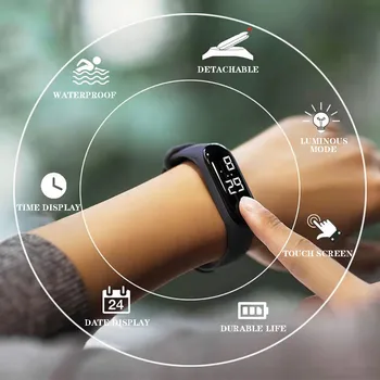 Casual Women Relogio Feminino Electronic Sports Luminous Sensor Watches Fashion Men and Women Watches Top Brand Luxury Watch
Casual Women Relogio Feminino Electronic Sports Luminous Sensor Watches Fashion Men and Women Watches Top Brand Luxury Watch
