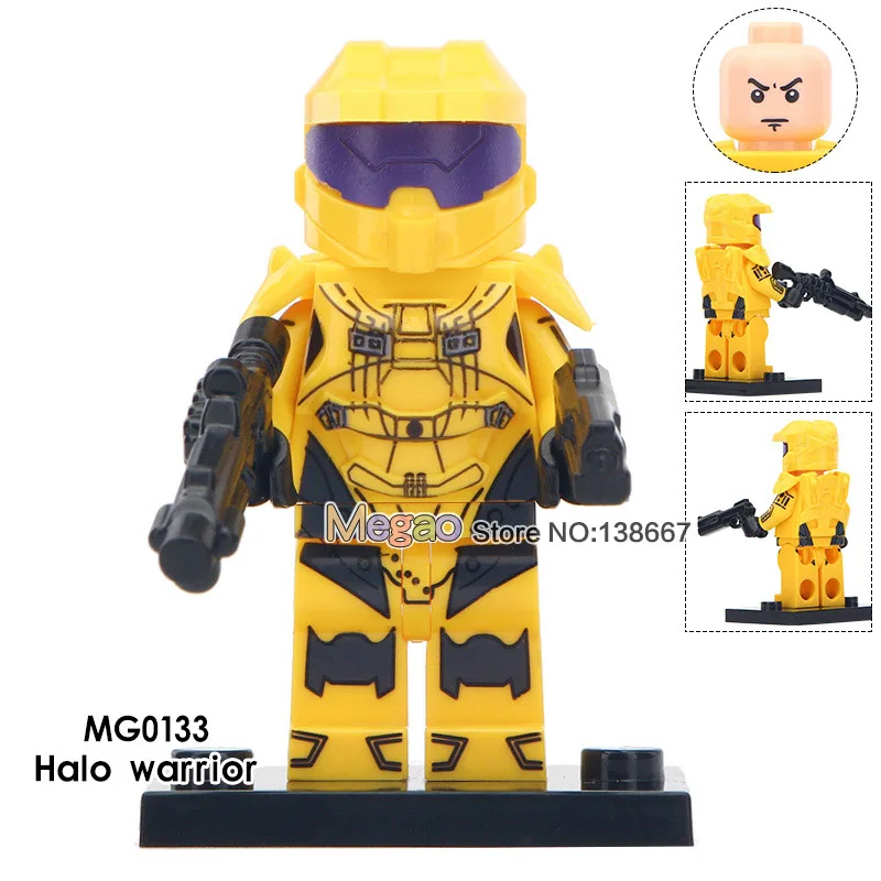 Building Blocks Single Sale Halo Wars TPS Shooter Game Action Figures Yellow Warrior Spartan Solider Legoings Toys for Children
Building Blocks Single Sale Halo Wars TPS Shooter Game Action Figures Yellow Warrior Spartan Solider Legoings Toys for Children