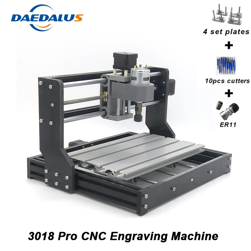 

CNC Engraver Machine 3018 PRO Engraving Machine Mini DIY PCB ER11 Wood Router 775 Spindle Motor 3 Axis Pro GRBL Control Engraver