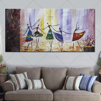 Hot 100% Hand Painted Abstract Women Dancers Oil Painting on Canvas Handmade Colorful Acrylic Paintings Wall Art Home Decoration
Hot 100% Hand Painted Abstract Women Dancers Oil Painting on Canvas Handmade Colorful Acrylic Paintings Wall Art Home Decoration