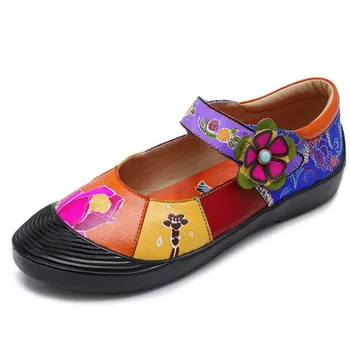 Splicing Handmade Genuine Leather Stripes Super Comfortable Flat Shoes For Women Loafers Ballet Shoes Female Moccasins Big Size
Splicing Handmade Genuine Leather Stripes Super Comfortable Flat Shoes For Women Loafers Ballet Shoes Female Moccasins Big Size