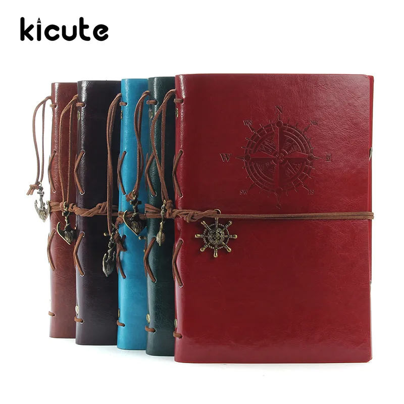 Kicute Vintage Leather Cover Scrapbook Travel Notebook Journal Diary Blank Kraft Paper A5 Spiral String Nautical 6 Ring Binder
Kicute Vintage Leather Cover Scrapbook Travel Notebook Journal Diary Blank Kraft Paper A5 Spiral String Nautical 6 Ring Binder