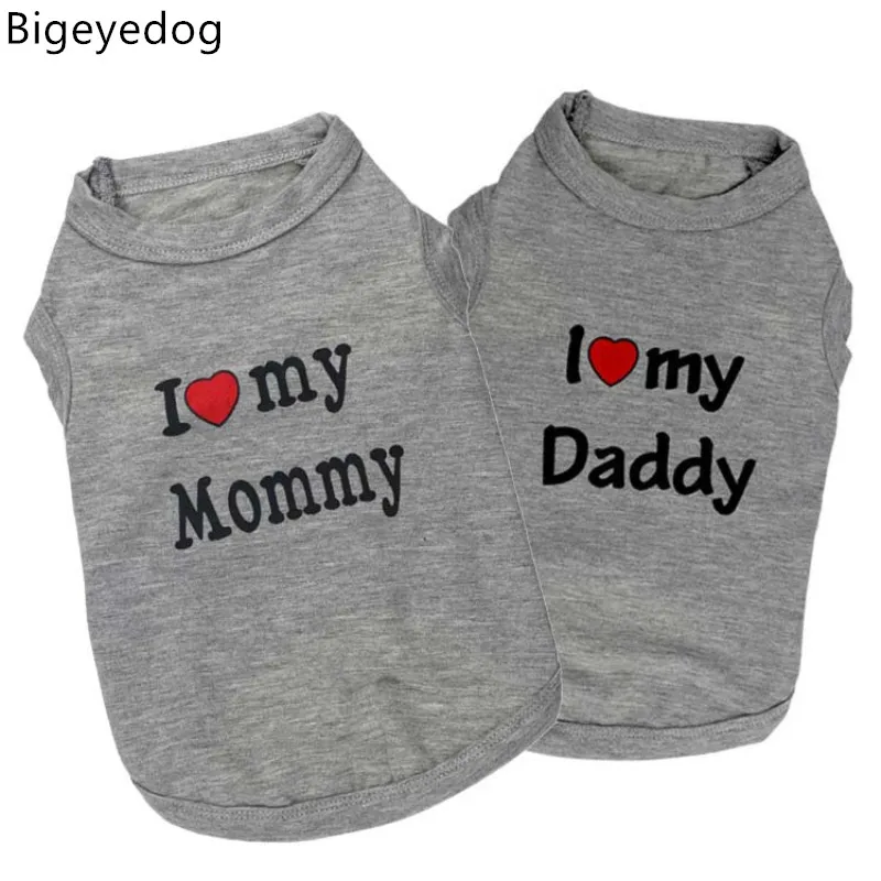 Cheap Dog Clothes Summer Small Pet Dog Vest I Love My Daddy Mommy Dog T-shirt Cat Puppy Chihuahua Yorkie Poodle Clothing Costume
Cheap Dog Clothes Summer Small Pet Dog Vest I Love My Daddy Mommy Dog T-shirt Cat Puppy Chihuahua Yorkie Poodle Clothing Costume