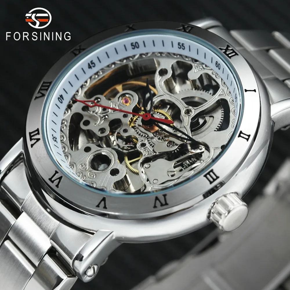 FORSINING 2019 New Fashion Dress Auto Mechanical Watch Men Carved Skeleton Dial Stainless Steel Strap Wristwatches for Man Gift
FORSINING 2019 New Fashion Dress Auto Mechanical Watch Men Carved Skeleton Dial Stainless Steel Strap Wristwatches for Man Gift