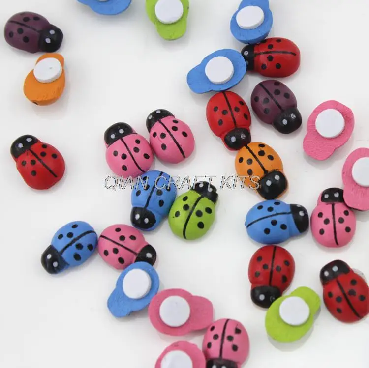 250pcs of Ladybug Wood Flatback cabochon charm mixed colors with glue pad on for diy , 13 mm x 9 mm
250pcs of Ladybug Wood Flatback cabochon charm mixed colors with glue pad on for diy , 13 mm x 9 mm