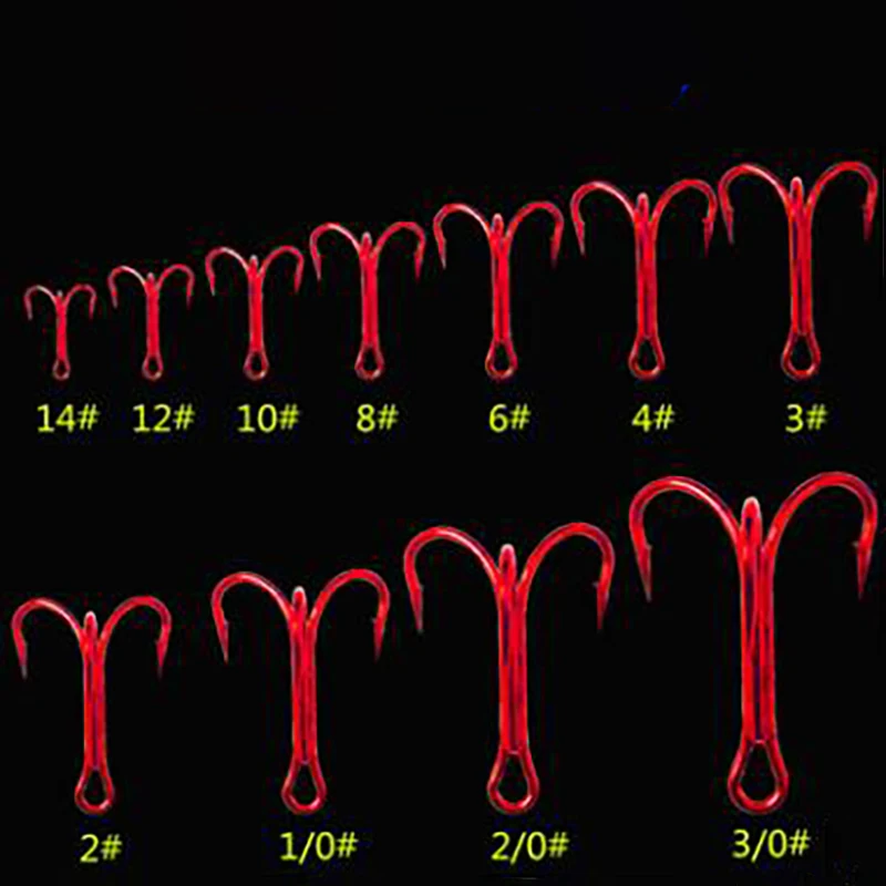 10pcs Fishing hook 14#12#10#8#6#4#3#2# 1/0# 2/0# 3/0# fish accessories High Carbon Steel Treble fishing hook
10pcs Fishing hook 14#12#10#8#6#4#3#2# 1/0# 2/0# 3/0# fish accessories High Carbon Steel Treble fishing hook