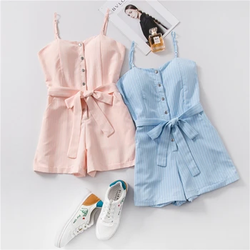 Women's Sleeveless Playsuit Shorts Jumpsuit belt Bodysuit Overalls for Women rompers combinaison femme 2019 summer Jumpsuits
Women's Sleeveless Playsuit Shorts Jumpsuit belt Bodysuit Overalls for Women rompers combinaison femme 2019 summer Jumpsuits