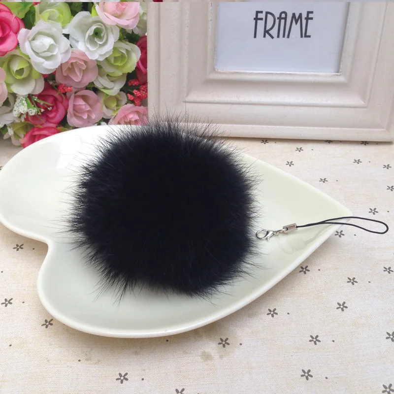 Fluffy 11 colors Rabbit Fur Pompom 8CM For Bags&Cars Charm With Rope Natural Fur Balls PomPoms Key Chain Fo-K069-black
Fluffy 11 colors Rabbit Fur Pompom 8CM For Bags&Cars Charm With Rope Natural Fur Balls PomPoms Key Chain Fo-K069-black
