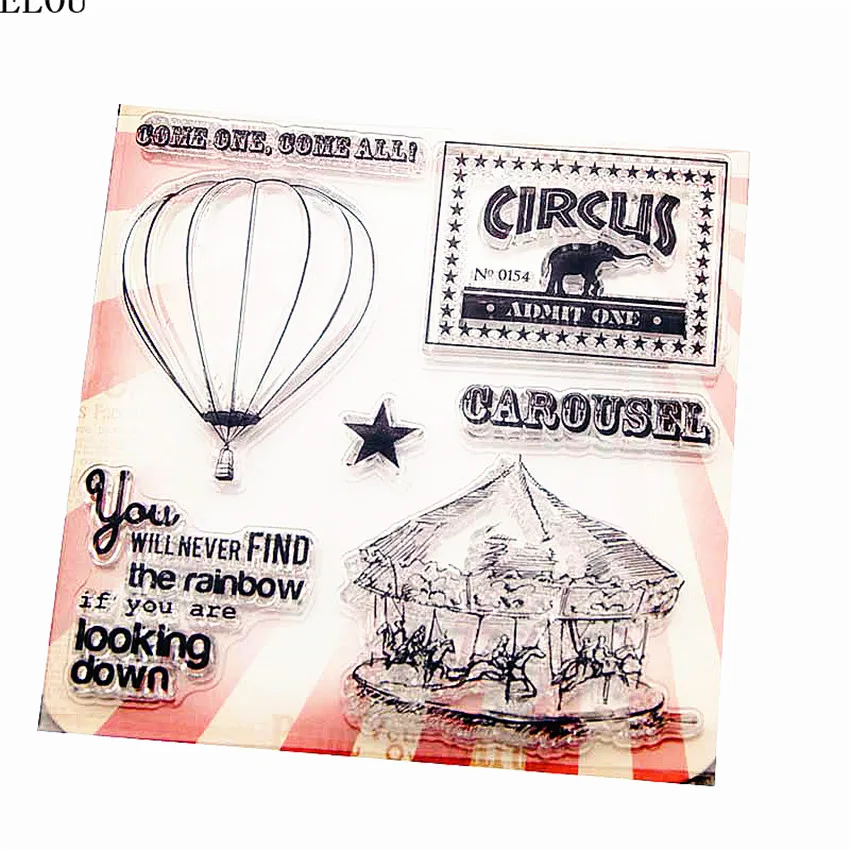 PANFELOU Balloon merry-go-round Transparent Silicone Rubber Clear Stamps cartoon for Scrapbooking/DIY Christmas wedding album
PANFELOU Balloon merry-go-round Transparent Silicone Rubber Clear Stamps cartoon for Scrapbooking/DIY Christmas wedding album