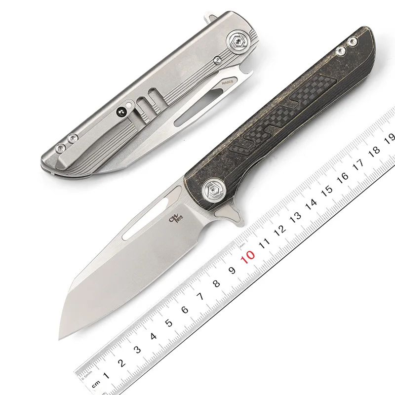 CH Butcher 2 Flipper folding knife S35VN Blade ball bearing Titanium handle outdoor gear camp hunt survival Knives EDC tools
CH Butcher 2 Flipper folding knife S35VN Blade ball bearing Titanium handle outdoor gear camp hunt survival Knives EDC tools