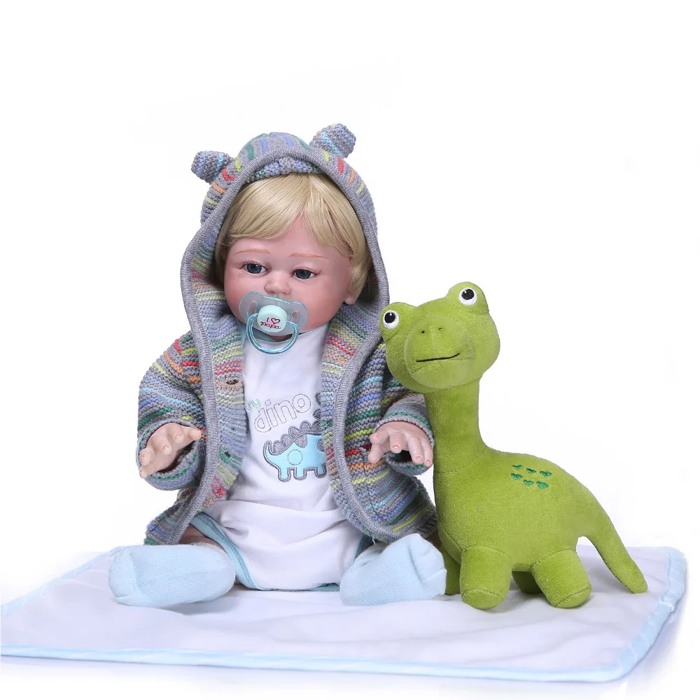 Nicery 20inch 50cm Bebe Reborn Doll Hard Silicone Boy Girl Toy Reborn Baby Doll Gift for Children Sweater Blond Hair
Nicery 20inch 50cm Bebe Reborn Doll Hard Silicone Boy Girl Toy Reborn Baby Doll Gift for Children Sweater Blond Hair
