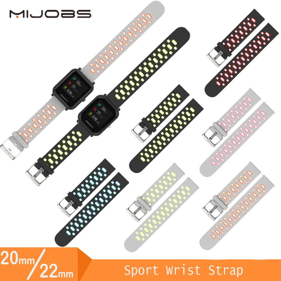 For Xiaomi Huami Sport Watch2 Straps 22mm 20mm Universal replacement band For watches Sport Strap For Amazfit Bip Smart Watch
For Xiaomi Huami Sport Watch2 Straps 22mm 20mm Universal replacement band For watches Sport Strap For Amazfit Bip Smart Watch