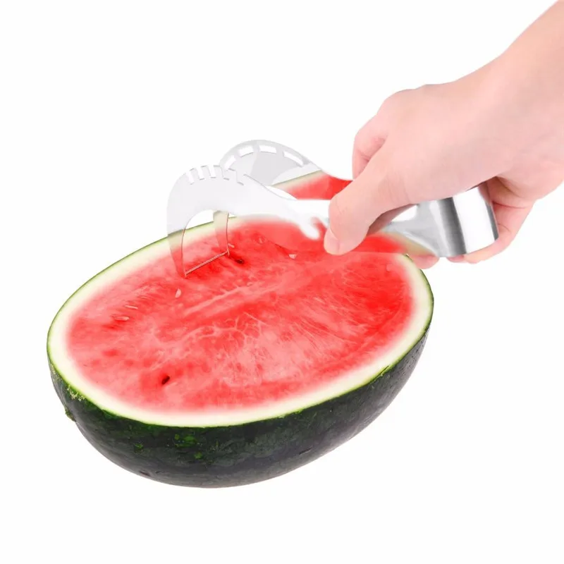 Pastèque Melon Trancheuse Serveur Couteau Cutter carottier Scoop Acier inoxydable outil nouveau