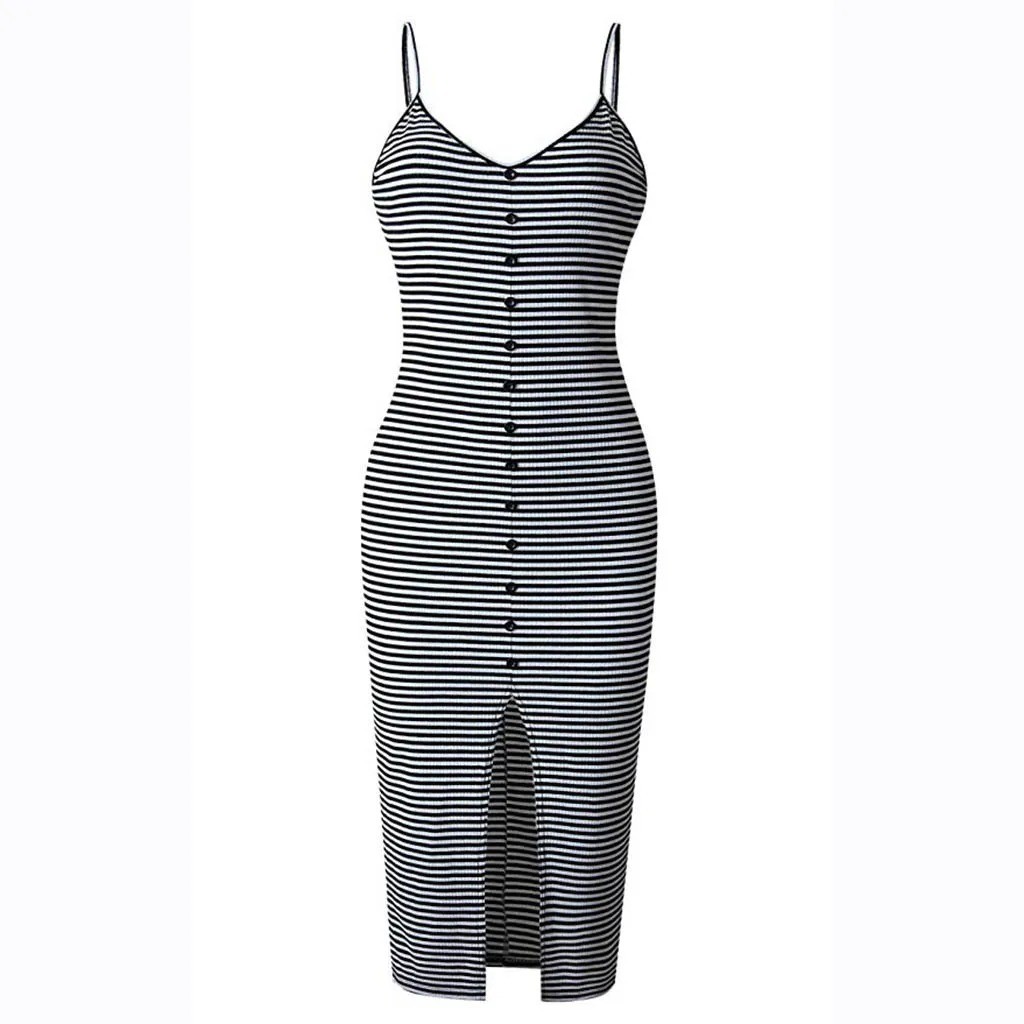 2019 Women's Summer V-neck Sling Sleeveless Bodycon Ms. Holiday Beach Party Split Dress A-line Dress 3.14
2019 Women's Summer V-neck Sling Sleeveless Bodycon Ms. Holiday Beach Party Split Dress A-line Dress 3.14