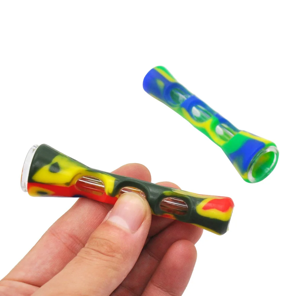 Glass & FDA Silicone One Hitter Pipes Tobacco Smoking Herb Pipe Hose 87MM Cigarette Holder Dugout Tobacco Herb Pipes Accessories
Glass & FDA Silicone One Hitter Pipes Tobacco Smoking Herb Pipe Hose 87MM Cigarette Holder Dugout Tobacco Herb Pipes Accessories