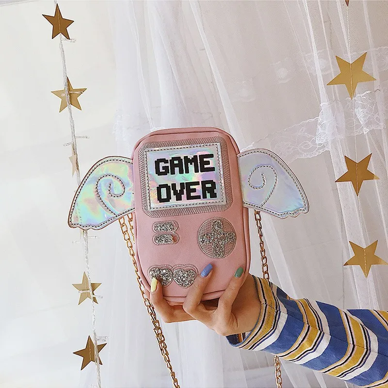 2019 new Game machine small wings literary satchel Korean version of soft sister shoulder slung small square bag
2019 new Game machine small wings literary satchel Korean version of soft sister shoulder slung small square bag