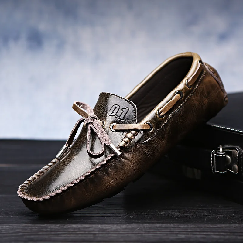 Men's Driving Shoes 2019 Men Genuine Leather Loafers Shoes Fashion Handmade Soft Breathable Moccasins Flats Slipe On Shoes X3-66
Men's Driving Shoes 2019 Men Genuine Leather Loafers Shoes Fashion Handmade Soft Breathable Moccasins Flats Slipe On Shoes X3-66