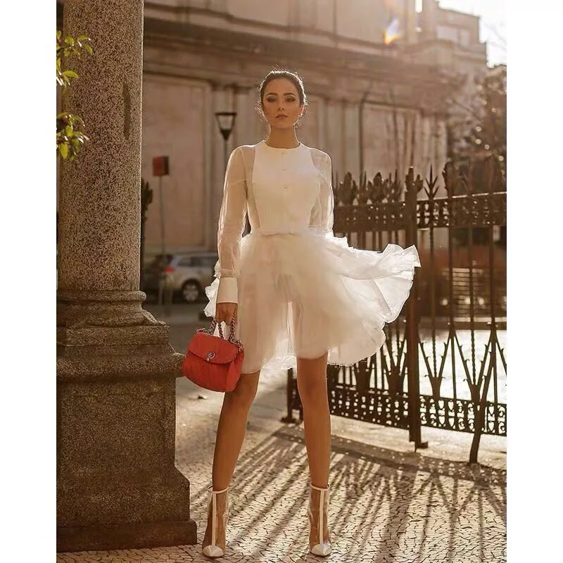 EXCOSMIC Summer Long Sleeve O-Neck Cotton White Lace Silk Cake Dress Vintage Embroidery Party Elegant Dress Runway Vestidoes
EXCOSMIC Summer Long Sleeve O-Neck Cotton White Lace Silk Cake Dress Vintage Embroidery Party Elegant Dress Runway Vestidoes