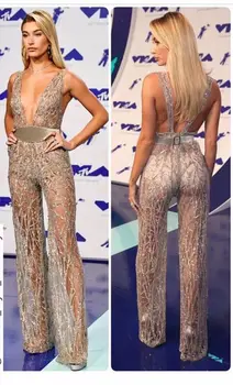 New Arrival Celebrity Fashion Jumpsuits Deep V-NECK Straight Sexy Jumpsuits Red Carpet Sexy Jumpsuits High Quality
New Arrival Celebrity Fashion Jumpsuits Deep V-NECK Straight Sexy Jumpsuits Red Carpet Sexy Jumpsuits High Quality