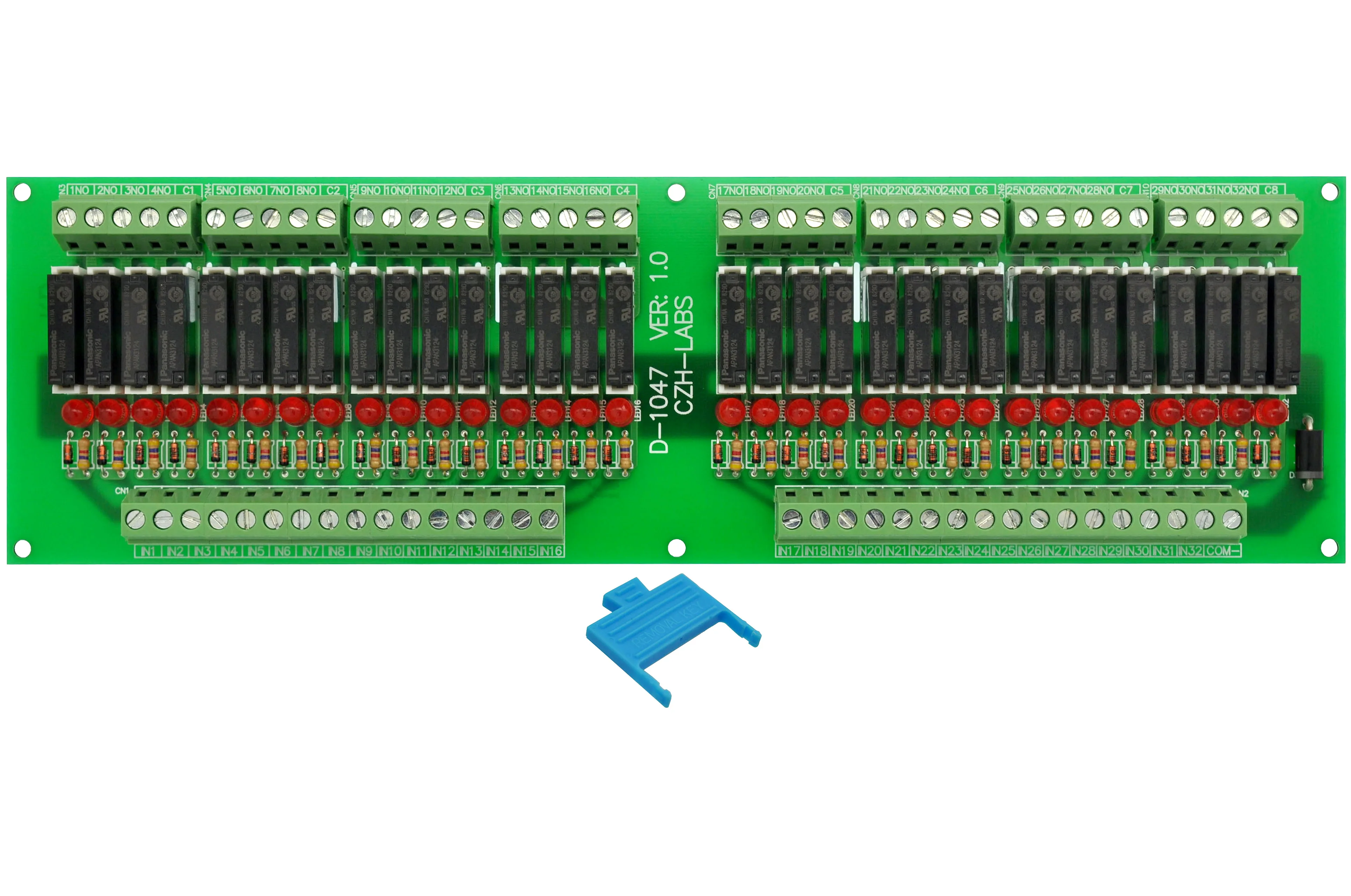 Тонкий Панель крепление DC24V источника/PNP 32 SPST-NO 5A Мощность триггерный релейный модуль, APAN3124
Тонкий Панель крепление DC24V источника/PNP 32 SPST-NO 5A Мощность триггерный релейный модуль, APAN3124