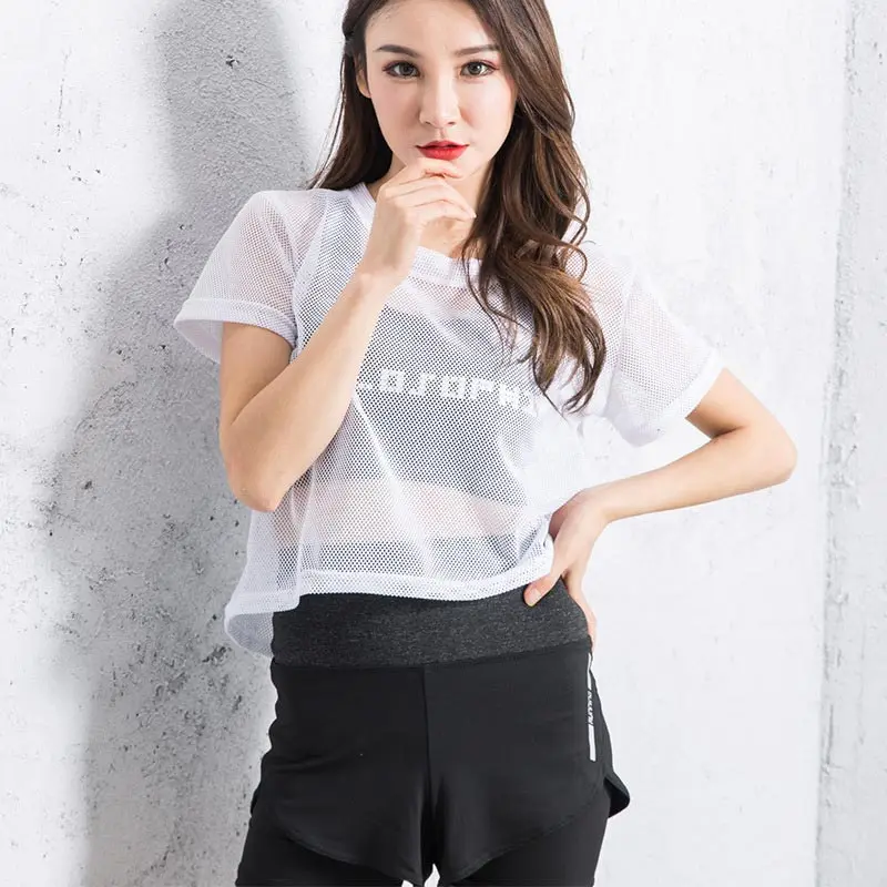 Summer Women Short Sleeve Mesh Hollow Out Yoga T-shirt Quick Drying Jogging Sports Tops C55K Sale
Summer Women Short Sleeve Mesh Hollow Out Yoga T-shirt Quick Drying Jogging Sports Tops C55K Sale