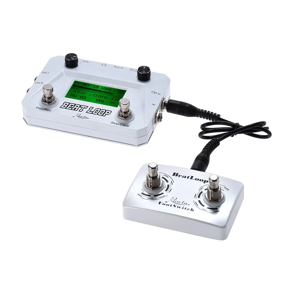 Rowin BEAT LOOP Loop Recording Guitar Effect Pedal Looper & Dual Footswitch Foot Switch Pedal Time Built-in 40 Drum Sounds
Rowin BEAT LOOP Loop Recording Guitar Effect Pedal Looper & Dual Footswitch Foot Switch Pedal Time Built-in 40 Drum Sounds