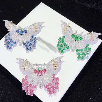 wow! zircon butterfly multicolor red/green /green brooch 37mm nature wholesale FPPJ hand make
wow! zircon butterfly multicolor red/green /green brooch 37mm nature wholesale FPPJ hand make