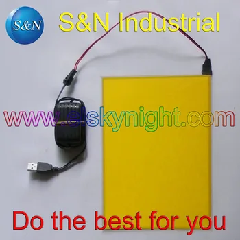 A5 size Lemon el sheet el panel el back light with 5V USB controller Steady on for advertising or decoration free shipping
A5 size Lemon el sheet el panel el back light with 5V USB controller Steady on for advertising or decoration free shipping