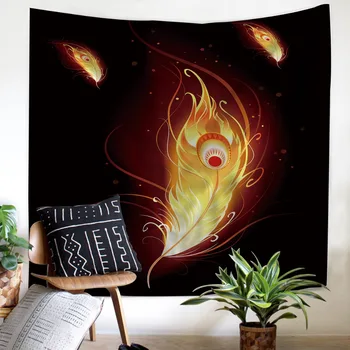 Colorful feathers Tapestry soft Wall Hanging decoration Resistance to dirty comfortable Good quality Black bottom Tapestry
Colorful feathers Tapestry soft Wall Hanging decoration Resistance to dirty comfortable Good quality Black bottom Tapestry