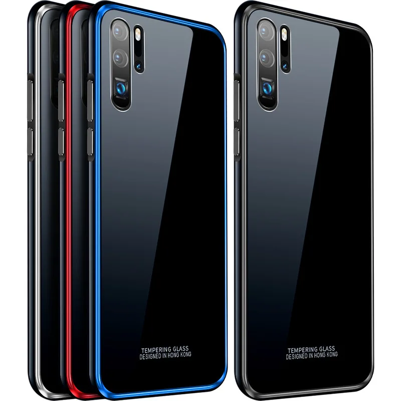 For Huawei P30 Pro Case Protective Bumper Metal Plating Cell Phone Case For Huawei P30 Back Tempered Glass High Quality Luxury
For Huawei P30 Pro Case Protective Bumper Metal Plating Cell Phone Case For Huawei P30 Back Tempered Glass High Quality Luxury